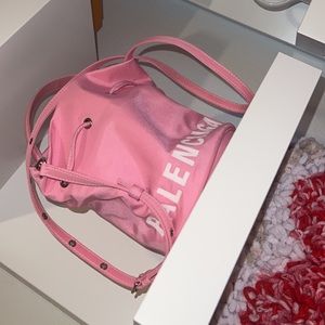 Pink Balenciaga purse